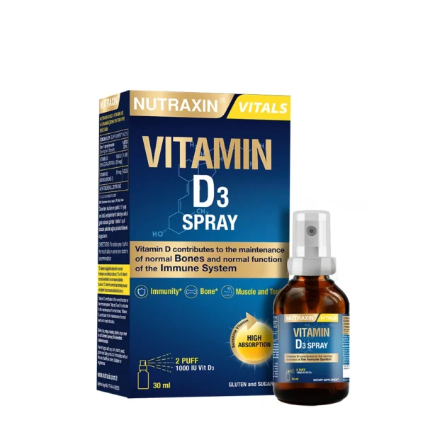 بخاخ Nutraxin فيتامين D3 بتركيز 1000 وحدة 30 مل