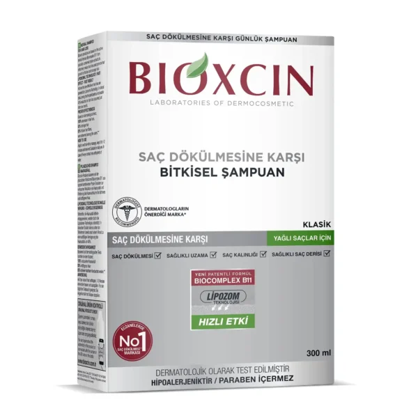 Bioxcin Klasik شامبو مضاد لتساقط الشعر – للشعر الدهني