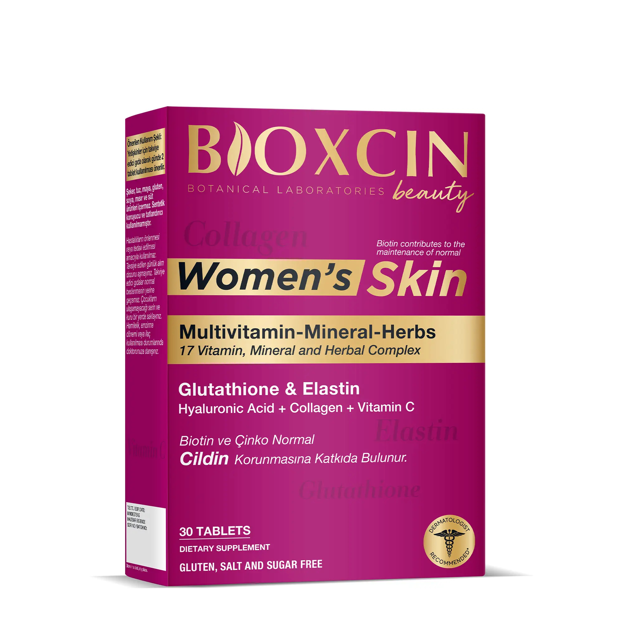 urunler-womens-skin أقراص العناية بالبشرة للنساء Bioxcin Women’s Skin - الصورة 1