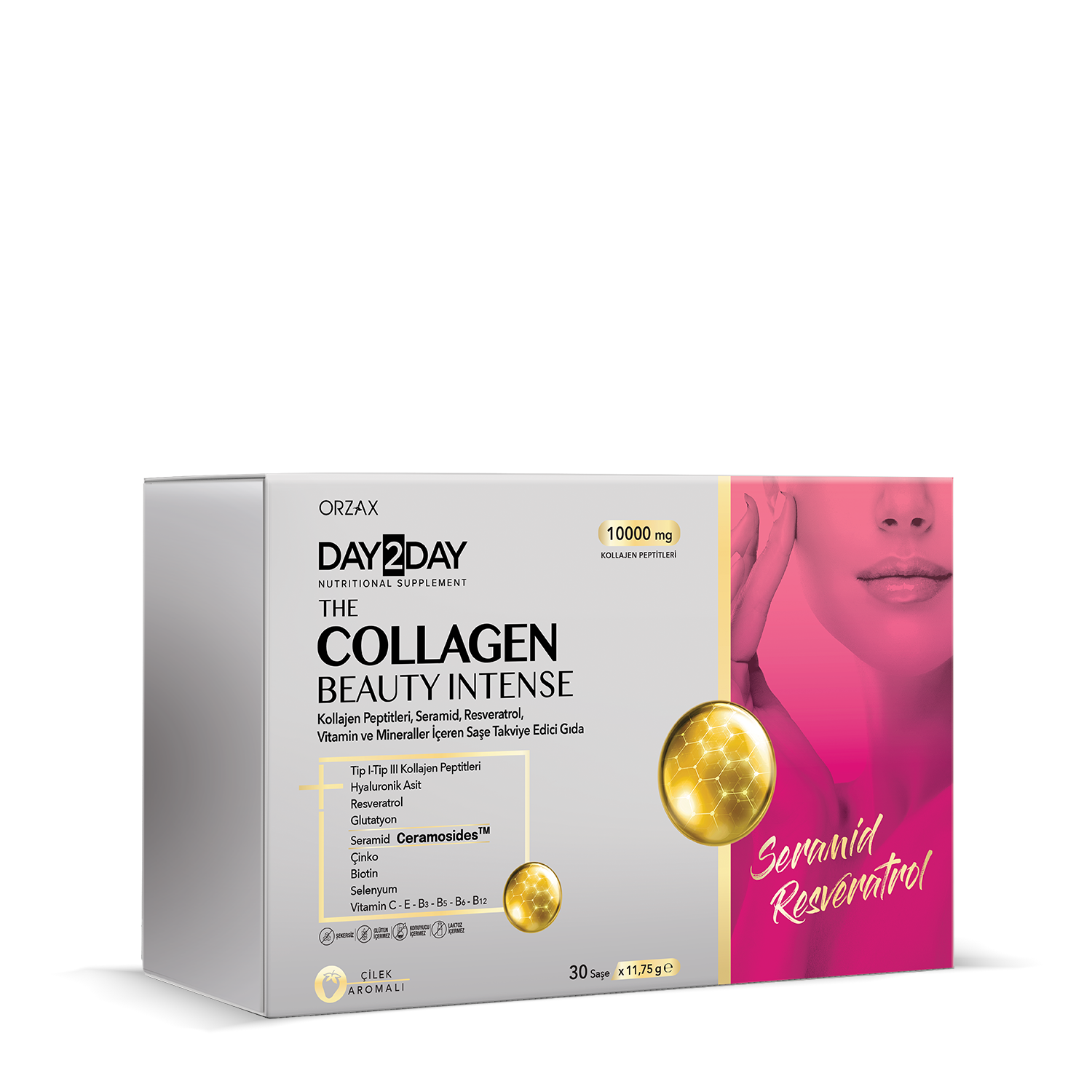D2D_Beauty_Intense_Seramid_Resveratrol.png (كولاجين الجمال المكثف بودرة بطعم الفراولة تركيبة جديدة متطورة ( الكولاجين + السيراميد + الريسفيراترول - الصورة 1